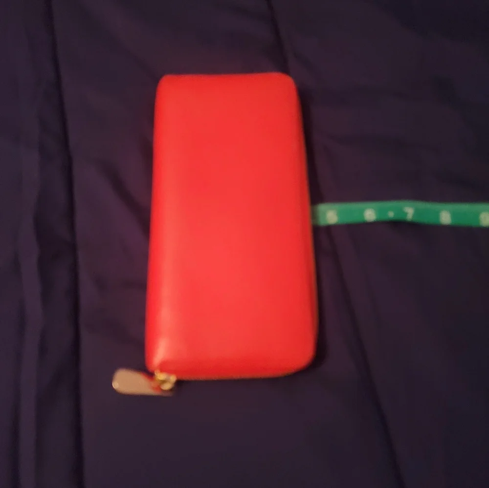 Michael kors continental zip around accordion wallet FULL SIZE CORAL Red Orange